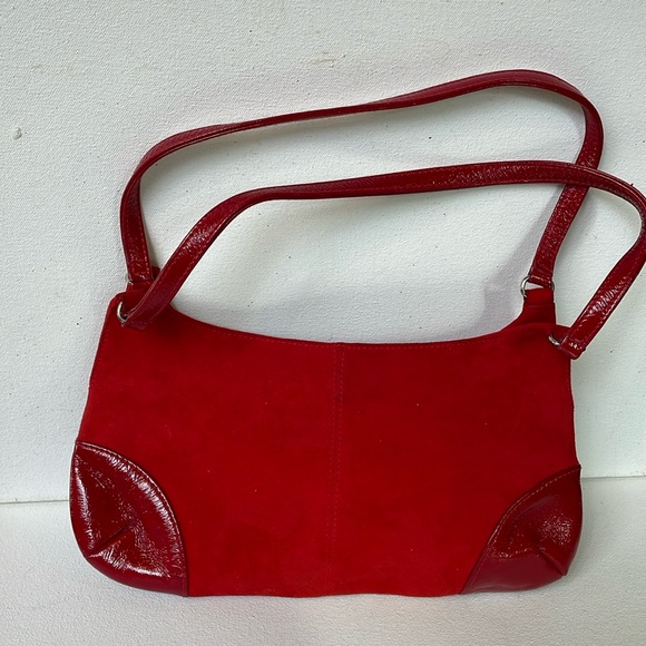 Banana Republic Bags Y2k Banana Republic Small Red Suede Patent